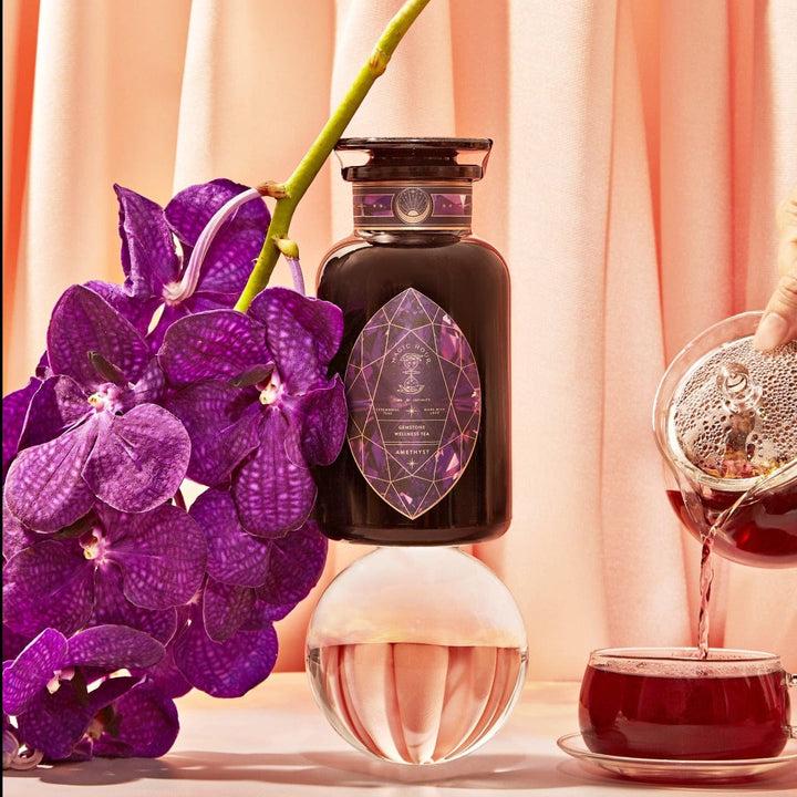 Magic Hour Amethyst: Strawberry-Passionfruit Gemstone Wellness Tea