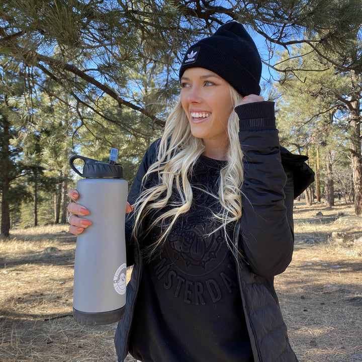 Epic Vostok Water Bottle In Grey Camping