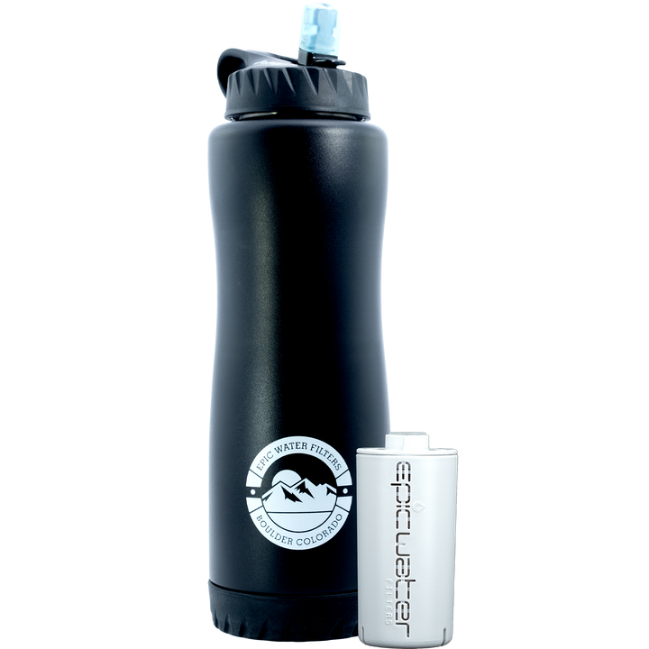 Epic Vostok Water Bottle In Black