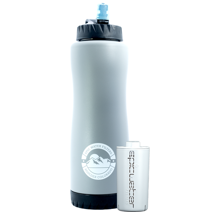 Epic Vostok Water Bottle In Grey