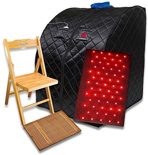 Therasage Personal Infrared Sauna: Therasage Infrared 360 Plus Portable Sauna - Detox Bundle