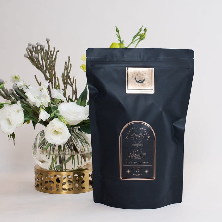 Magic Hour Organic Bohemian Breakfast Black Tea- Probiotic Rich Vanilla Puerh Tea for Digestion & Energy in Resealable Pouch
