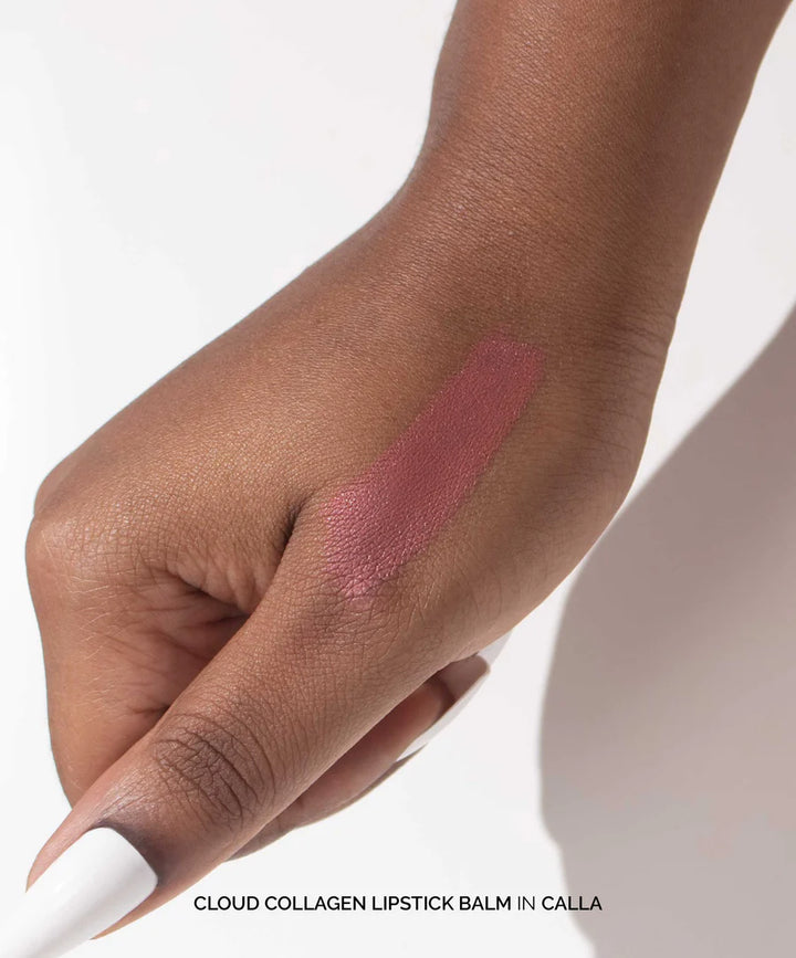 Experience the versatility and beauty of Fitglow Beauty Cloud Collagen Lipstick + Cheek Balm
