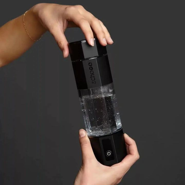 Echo Go + Hydrogen Water Bottle in Black