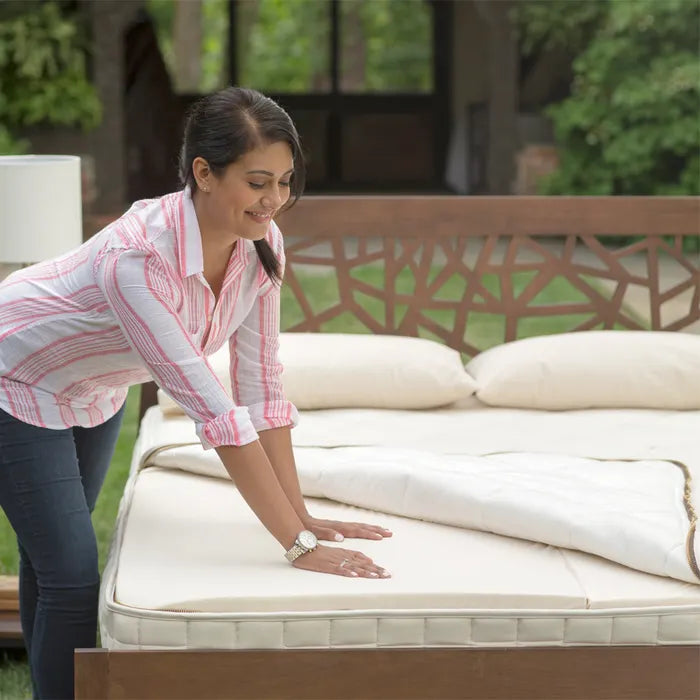 Transform your sleep experience with the Naturepedic EOS Trilux Organic Latex Mattress—crafted for comfort, health, and sustainability