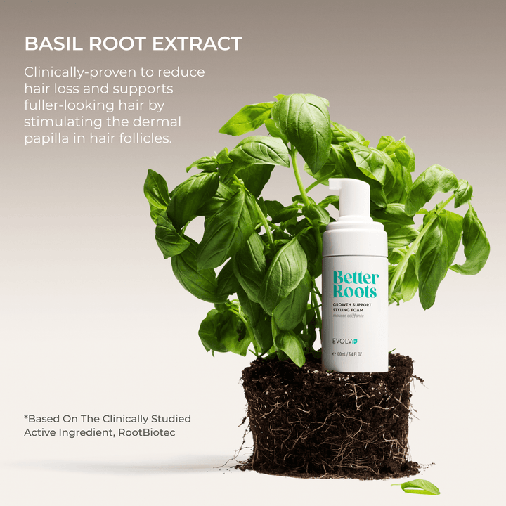 Based on Clinical Studies - EVOLVh NEW! Better Roots Growth Support Styling Foam