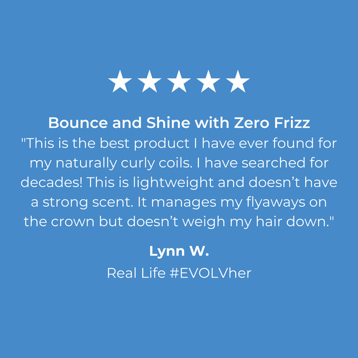 5 Star customer review of EVOLVh SuperCurl Defining Cream