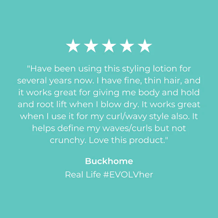 Evolvh Ultimate Styling Lotion Customer Review
