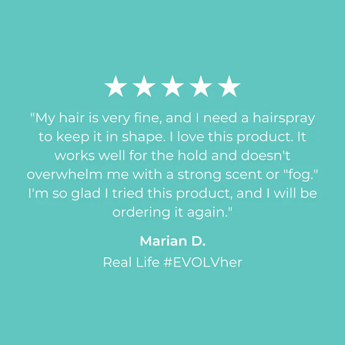 Evolvh UltraFlex Hairspray Customer Review