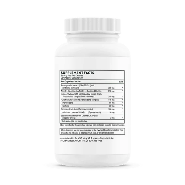 Thorne Memoractiv® - Supplement Facts
