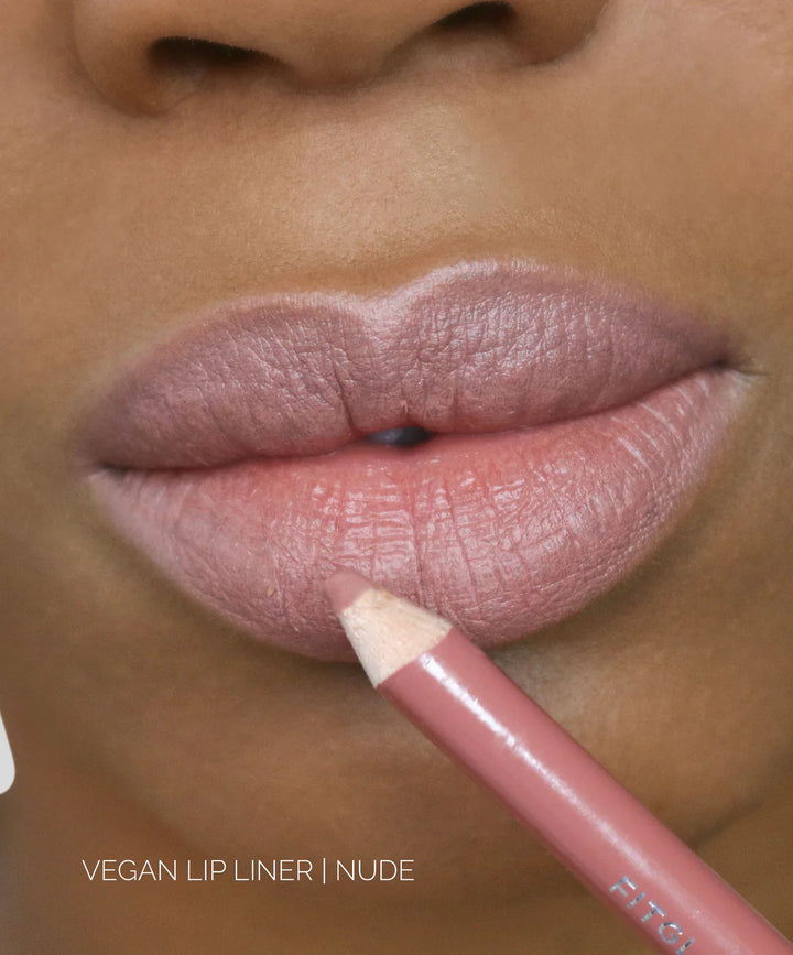 Lip perfecting vegan pencil with a blending brush to enhance, hydrate and plump your lips for all day comfort and wear.