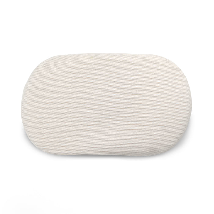 Materials: Organic cotton fill and surface, with a food-grade polyethylene foam core
