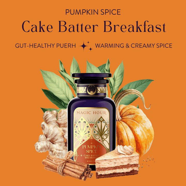 Magic Hour Pumpkin Spice Cake Batter Breakfast Gut-Health Puerh Warming & Creamy Spice