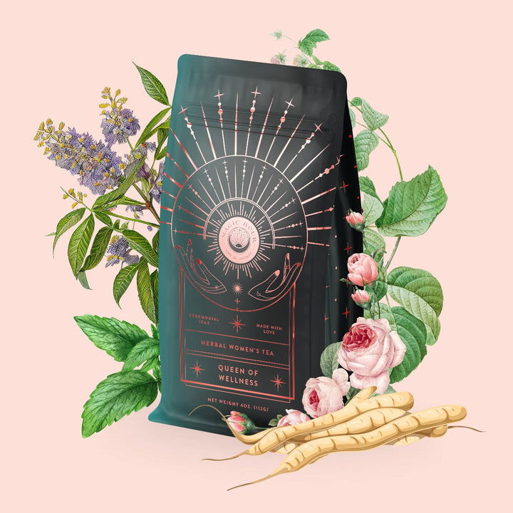 Magic Hour Queen of Wellness: Women's Hormone Balancing Tea for PMS, Healthy Cycles & Menopause Healthy Cycles & Menopause
