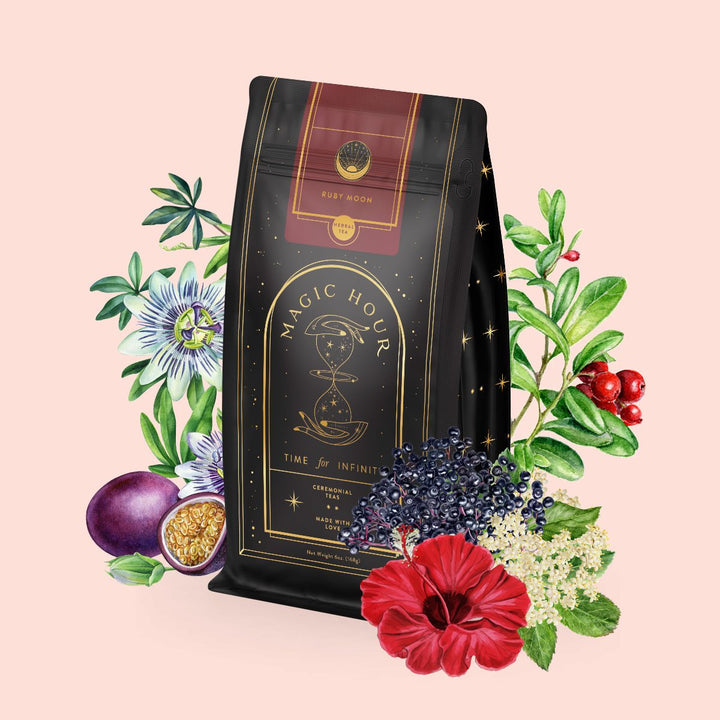 Magic Hour Ruby Moon™ : Hibiscus Elderberry Tea Heart and Circulation Benefits