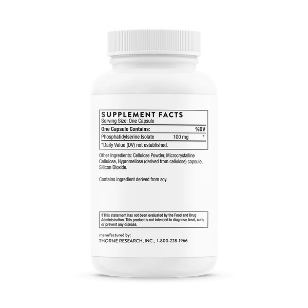 Thorne Phosphatidylserine - Supplement Facts