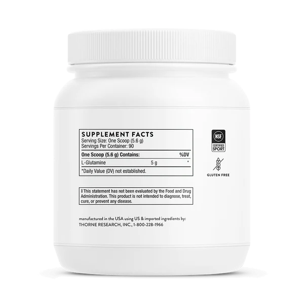 Thorne L-Glutamine Powder - Supplement Facts