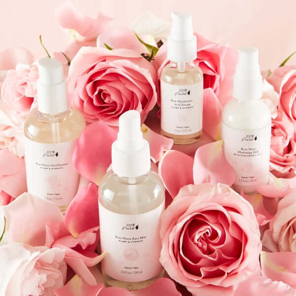 100% Pure - Rose & Hyaluronic Acid Serum Bundle