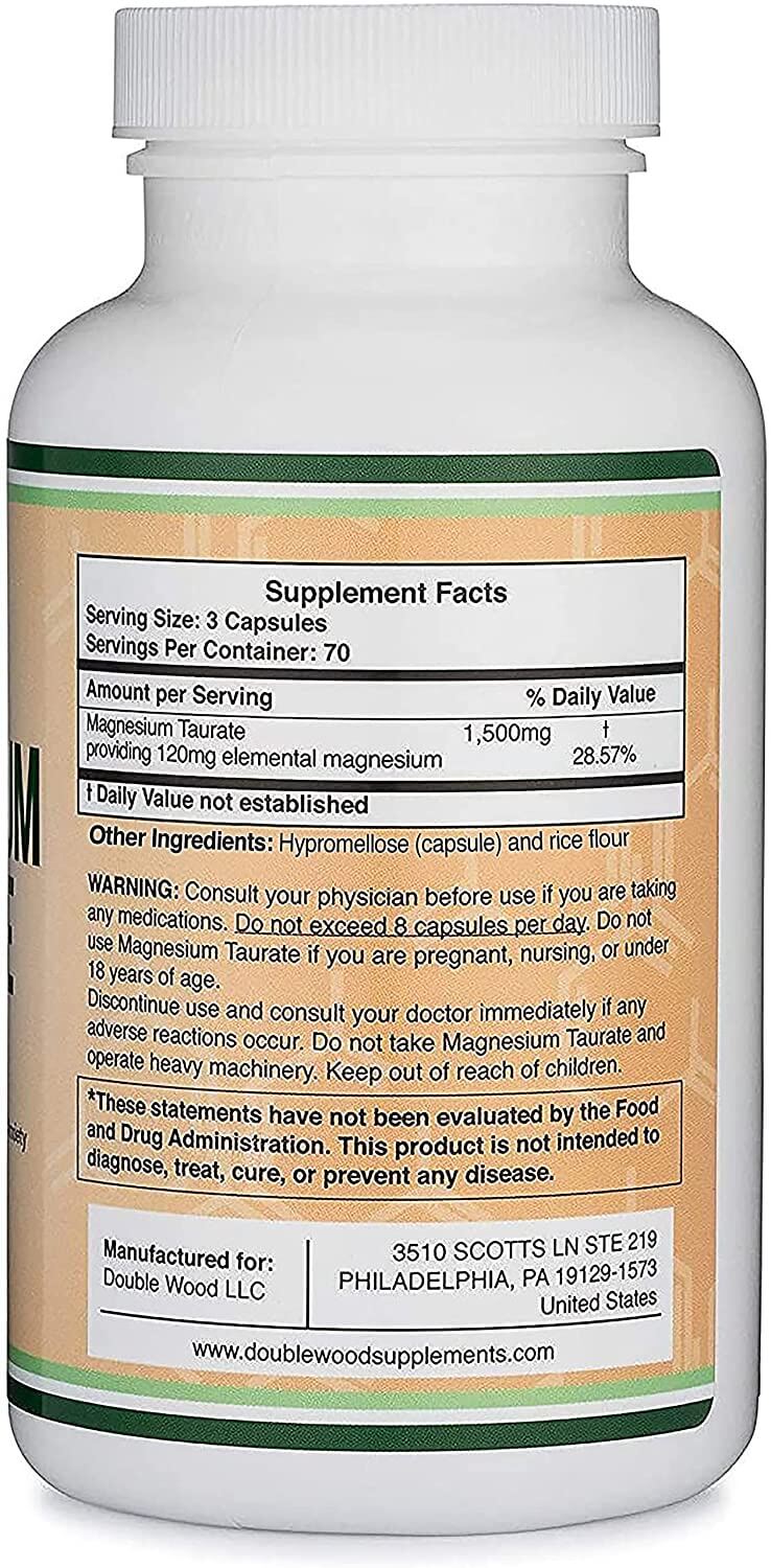 Mg Taurate Magnesium Taurate Dose Magnesium Taurate Benefits The