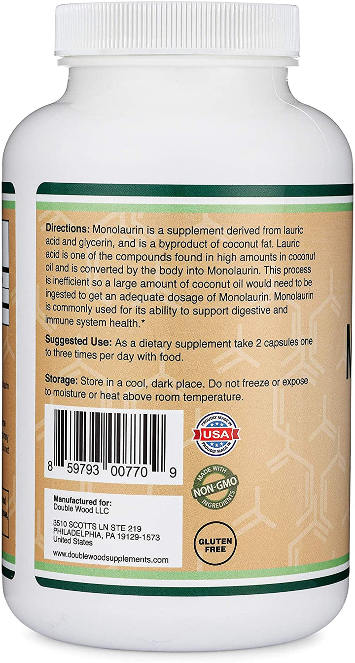 Double Wood - Monolaurin for Digestive and Immune Support Usage