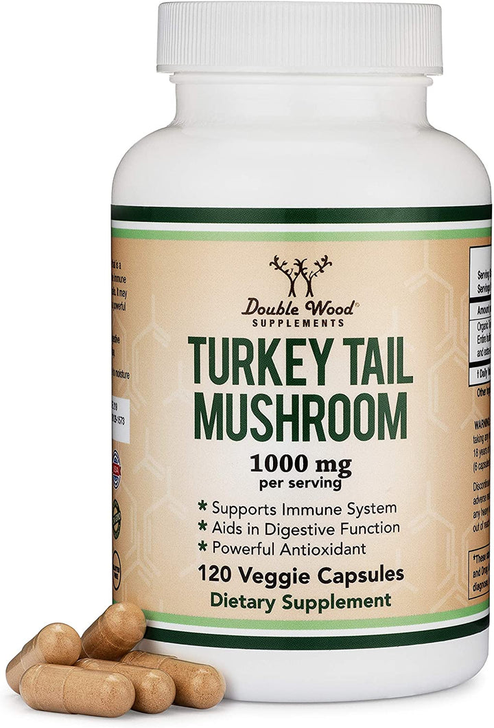 Double Wood - Turkey Tail Mushroom for Immune and Digestive Support