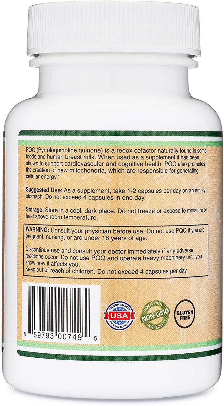 Double Wood - PQQ (Pyrroloquinoline quinone) Usage