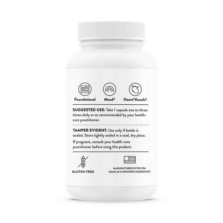 Thorne 5-MTHF 1 mg Back Bottle