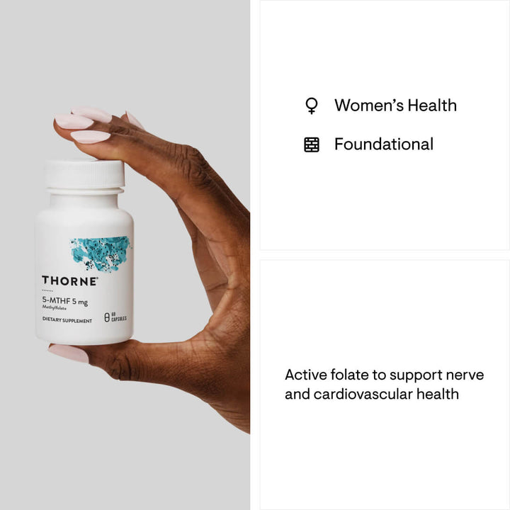 Thorne 5-MTHF 5 mg Support Nerve and Cardiovascular Health