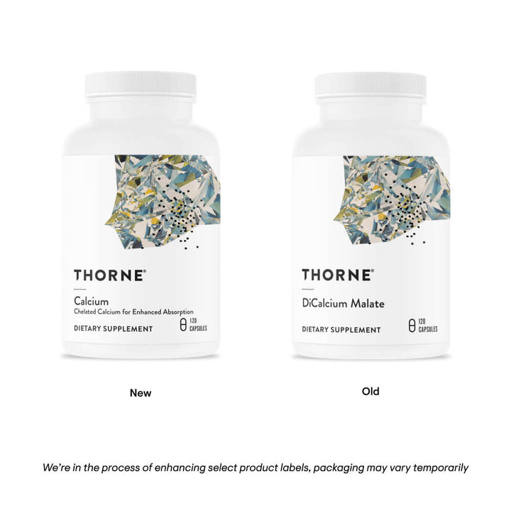Thorne Calcium (formerly DiCalcium Malate) - Enhancing product labels and packaging