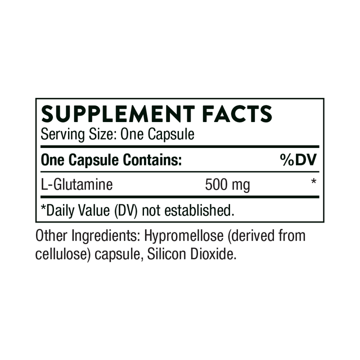 Thorne L-Glutamine Supplement Facts