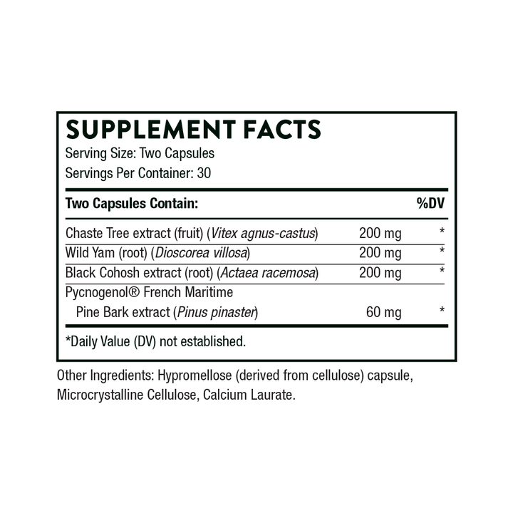 Thorne Meta-Balance Supplement Facts