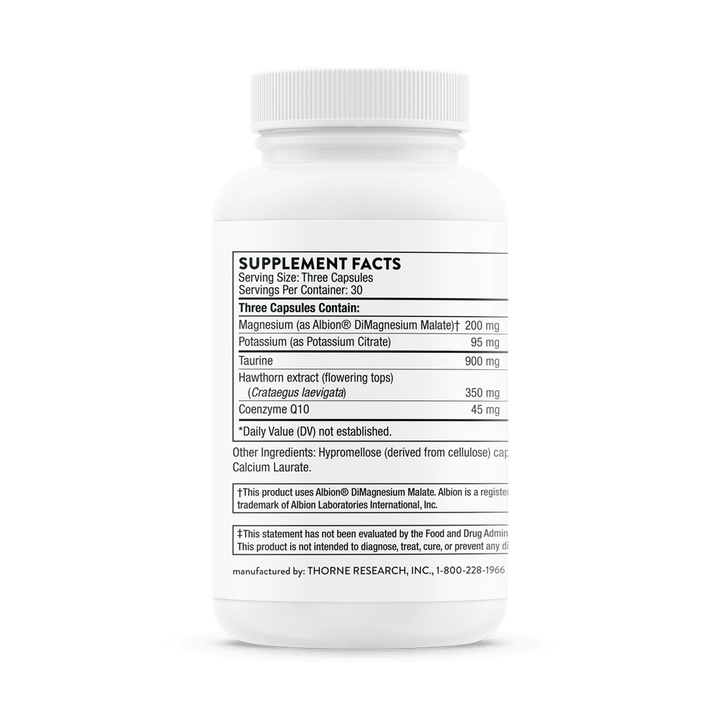 Thorne Heart Health Complex (formerly Q-10 Plus) Supplement Facts and Ingredients