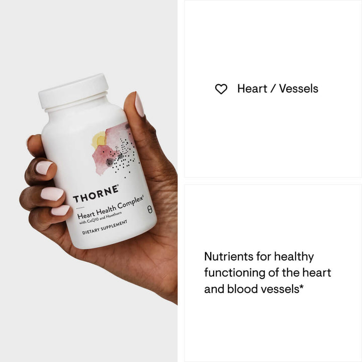 Thorne Heart Health Complex (formerly Q-10 Plus) - Nutrients for healthy functioning of the heart and blood vessels