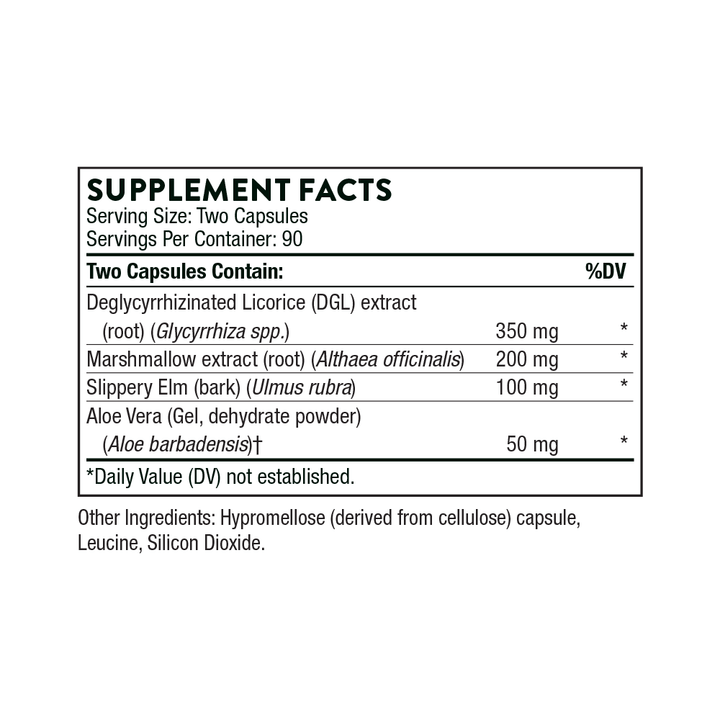 Thorne GI Relief (formerly GI-Encap) Supplement Facts