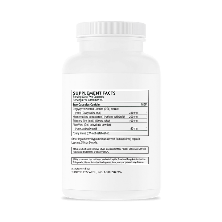 Thorne GI Relief (formerly GI-Encap) Supplement Facts and Ingredients