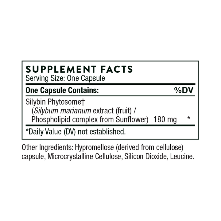 Thorne Siliphos Supplement Facts