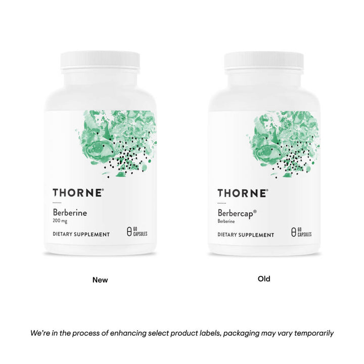 Thorne Berberine - 200 mg(left) Berbercap(right)