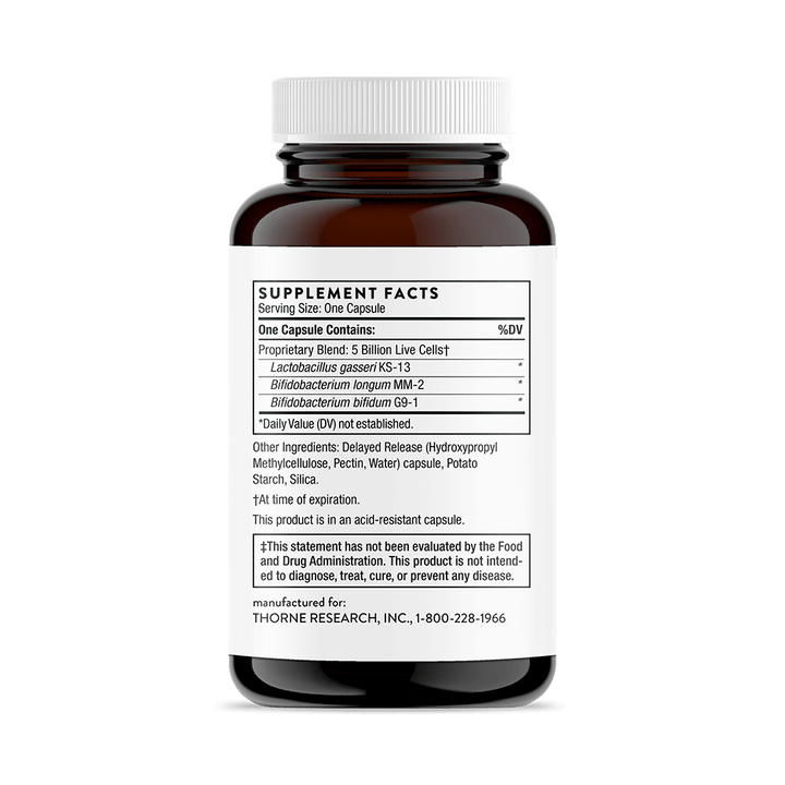 Thorne FloraMend Prime Probiotic Supplement Facts and Ingredients