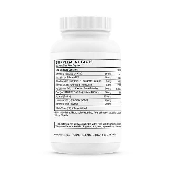 Thorne Cortrex Supplement Facts and Ingredients