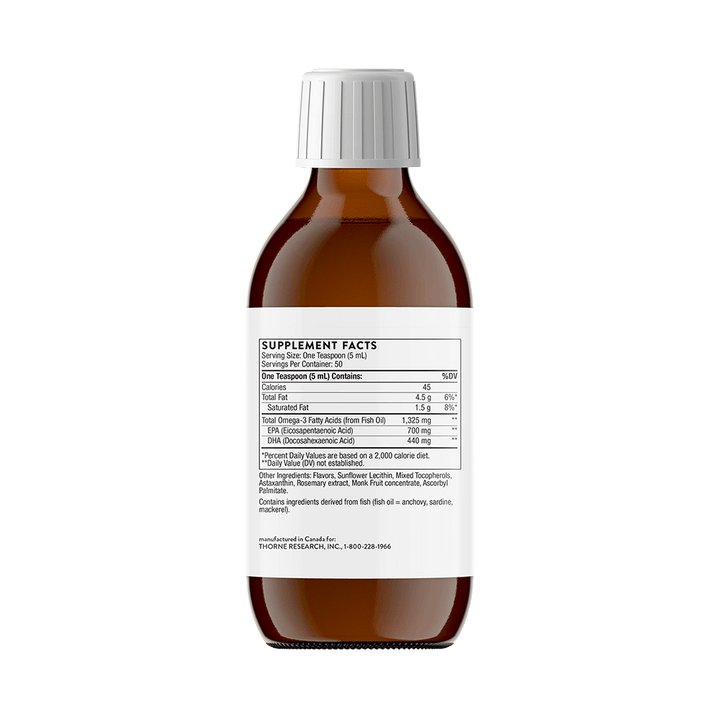 Thorne Omega Superb Supplement Facts and Ingredients
